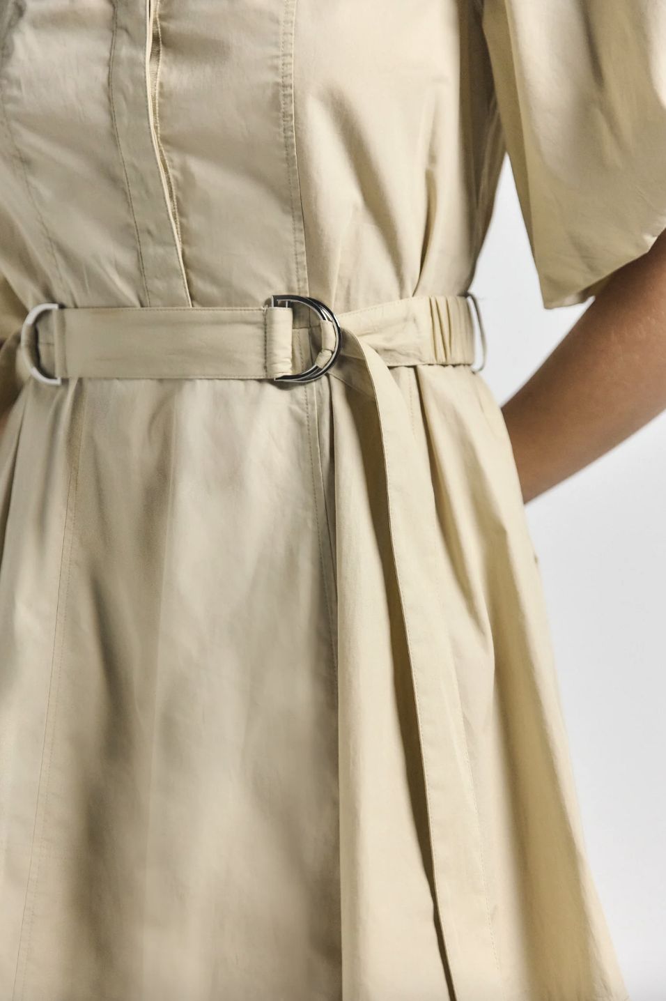 Derek Lam Bennett Balloon Sleeve Belted Dress