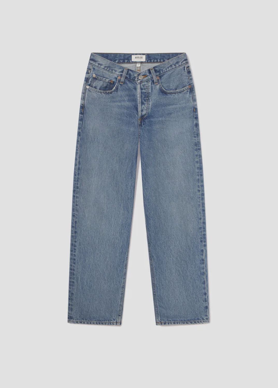 AGolde V-Waist Baggy Jean in Fairway