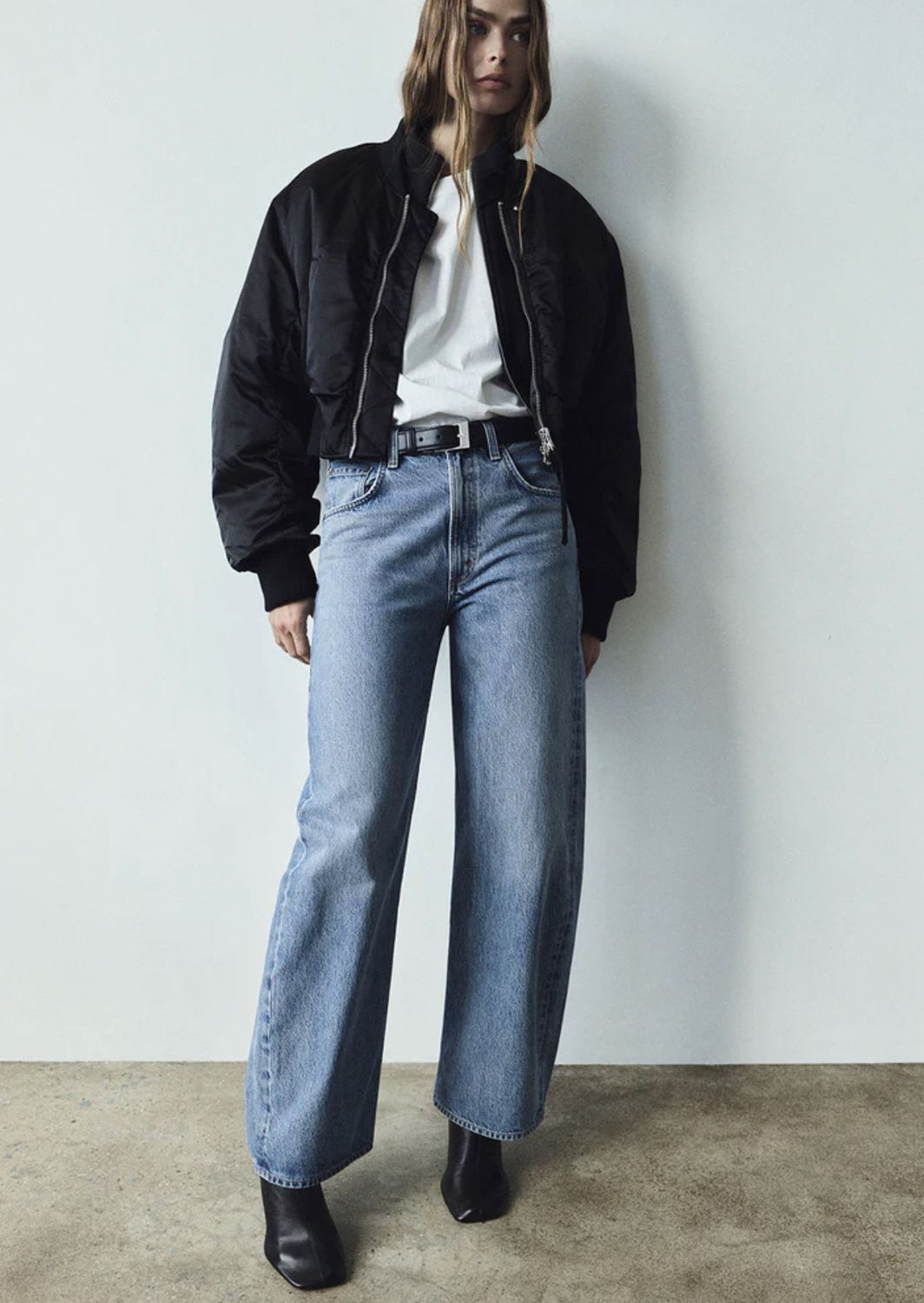 AGolde Low Curve Jean in Fairway