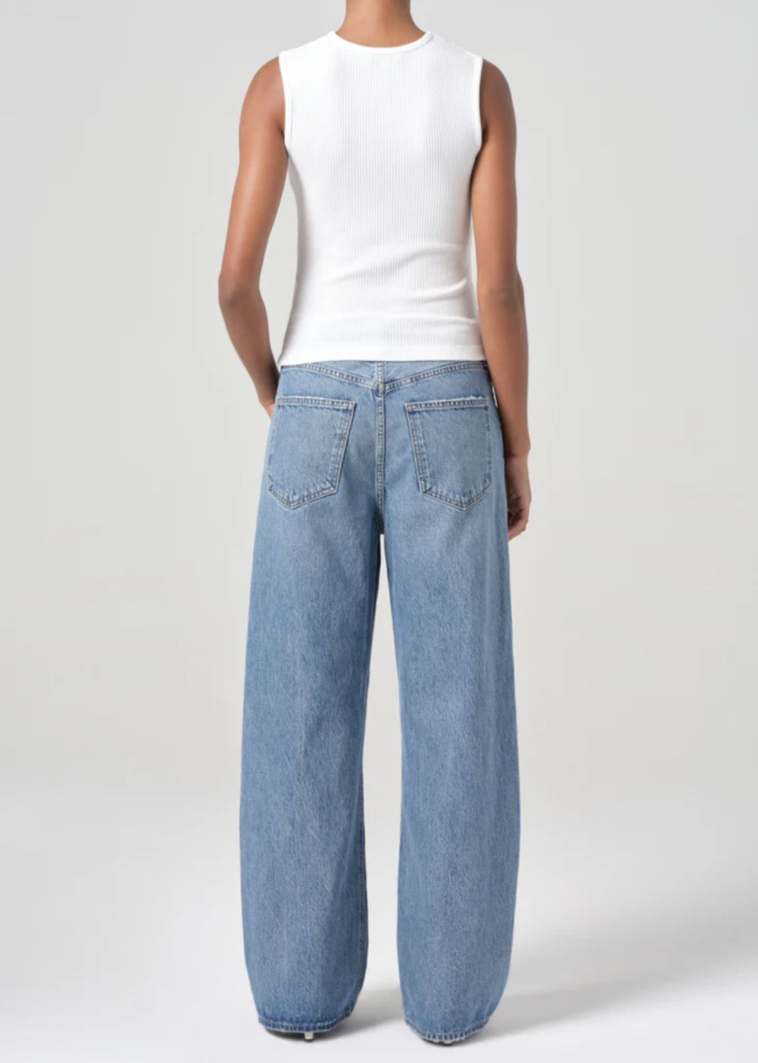 AGolde Low Curve Jean in Fairway