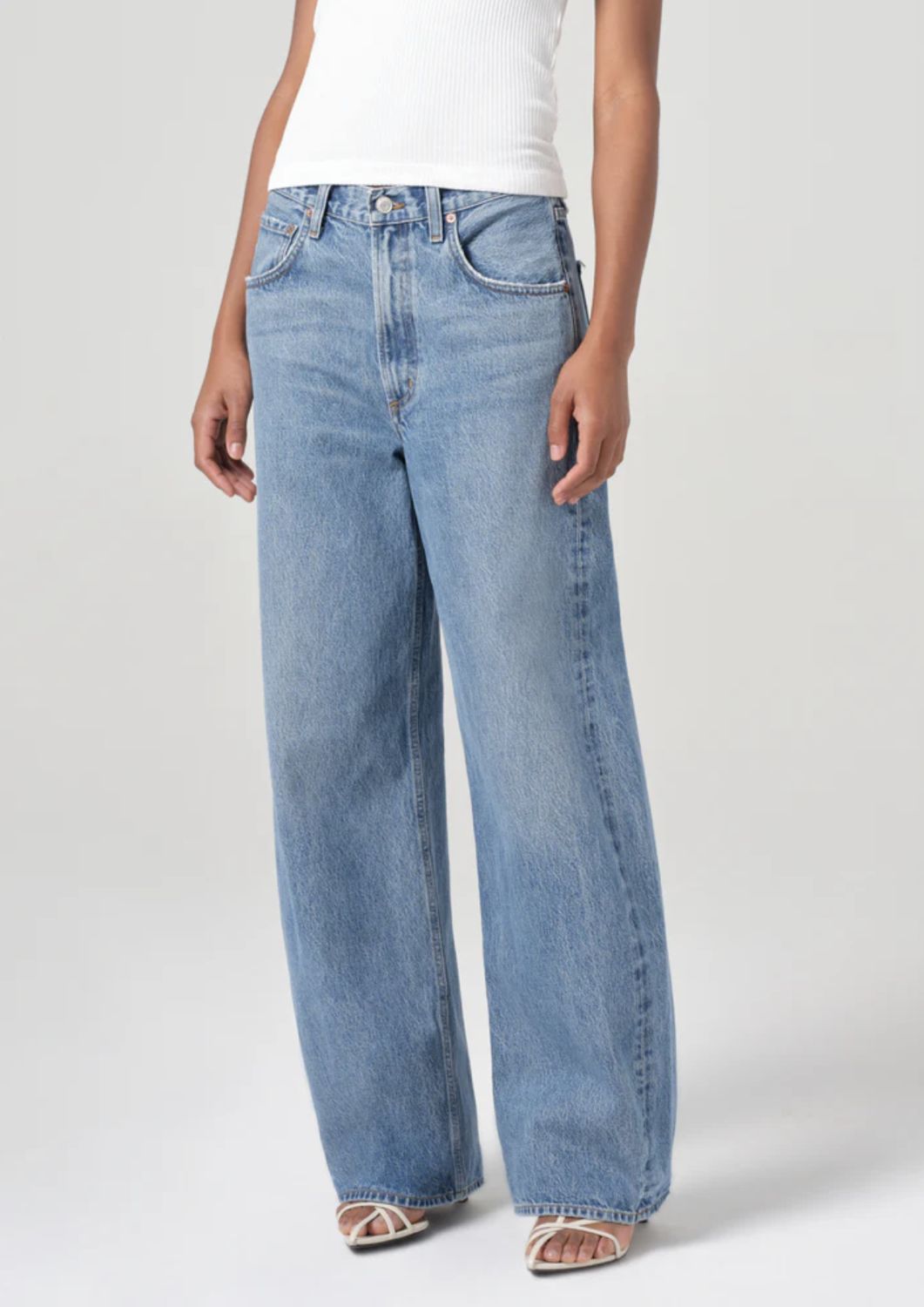 AGolde Low Curve Jean in Fairway