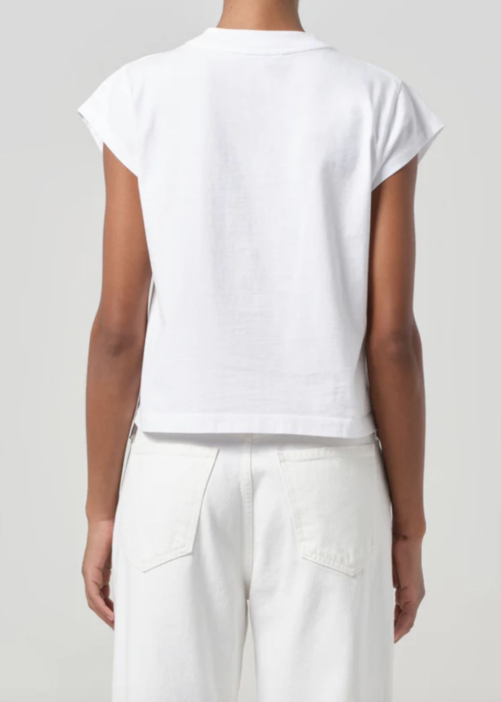 AGolde Bryce Cap Sleeve Tee