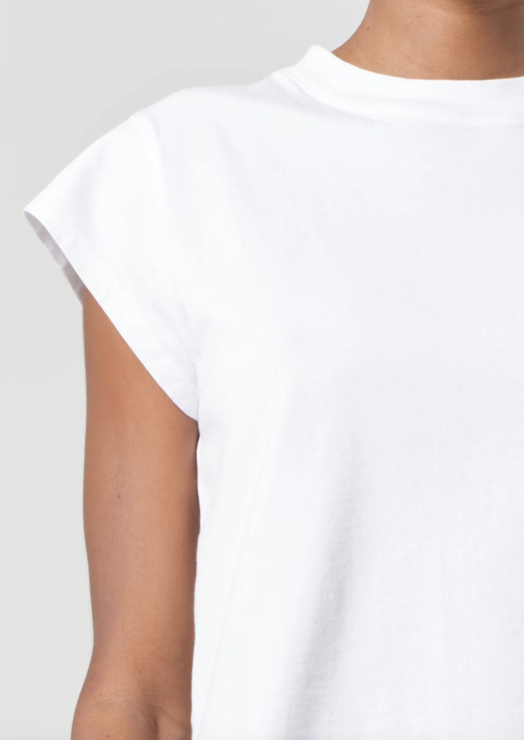 AGolde Bryce Cap Sleeve Tee