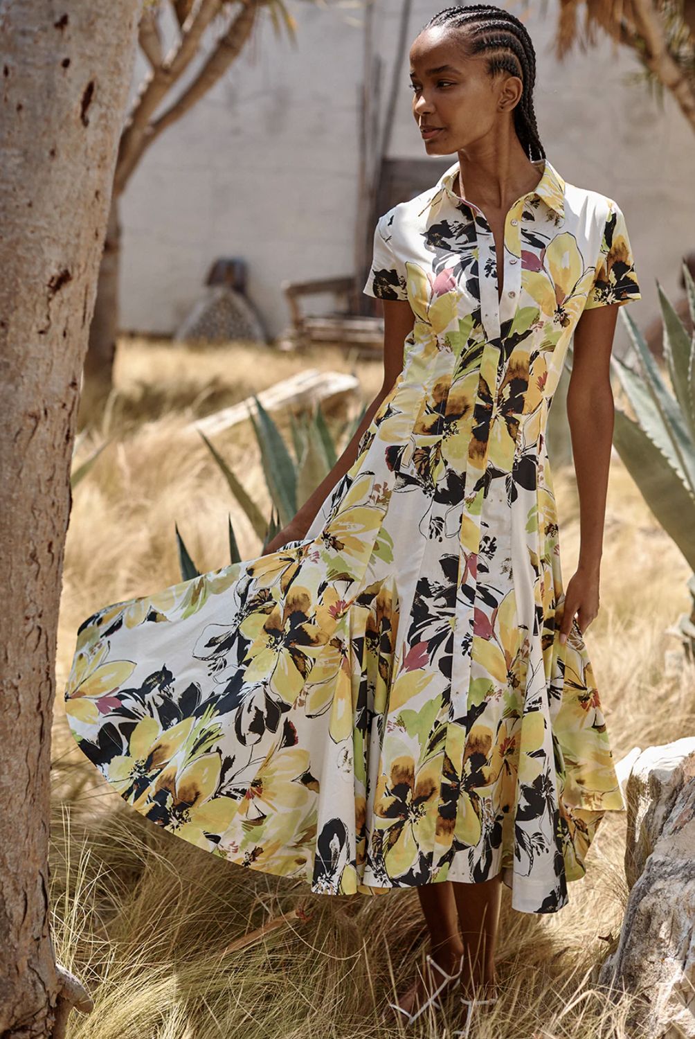 MISA Charlene Midi Dress