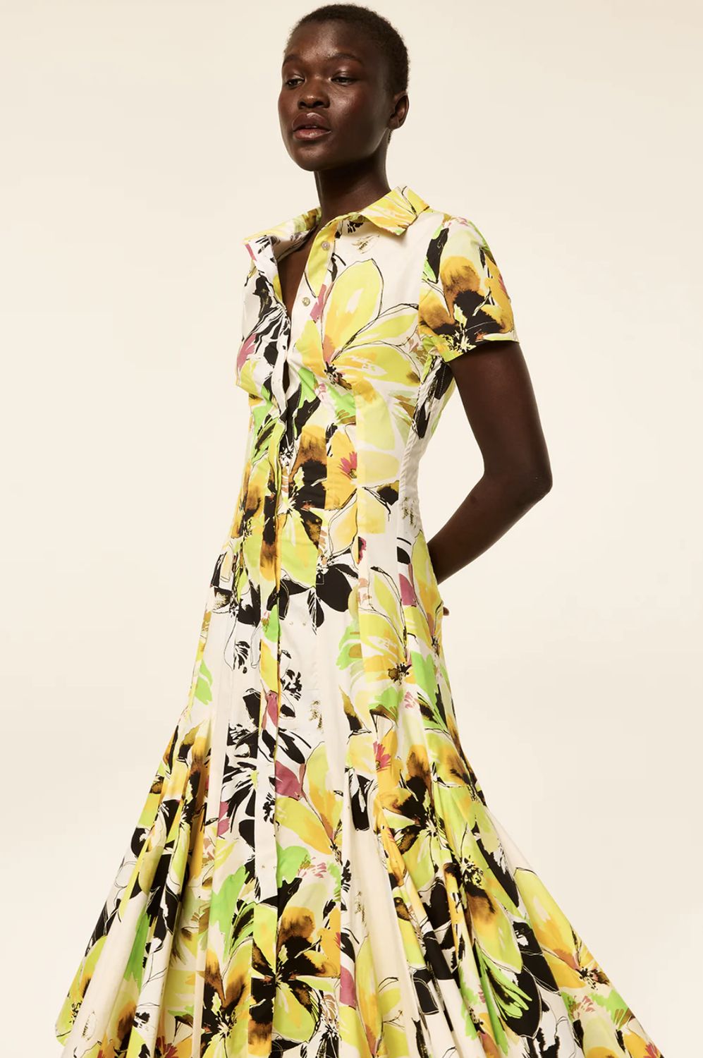 MISA Charlene Midi Dress