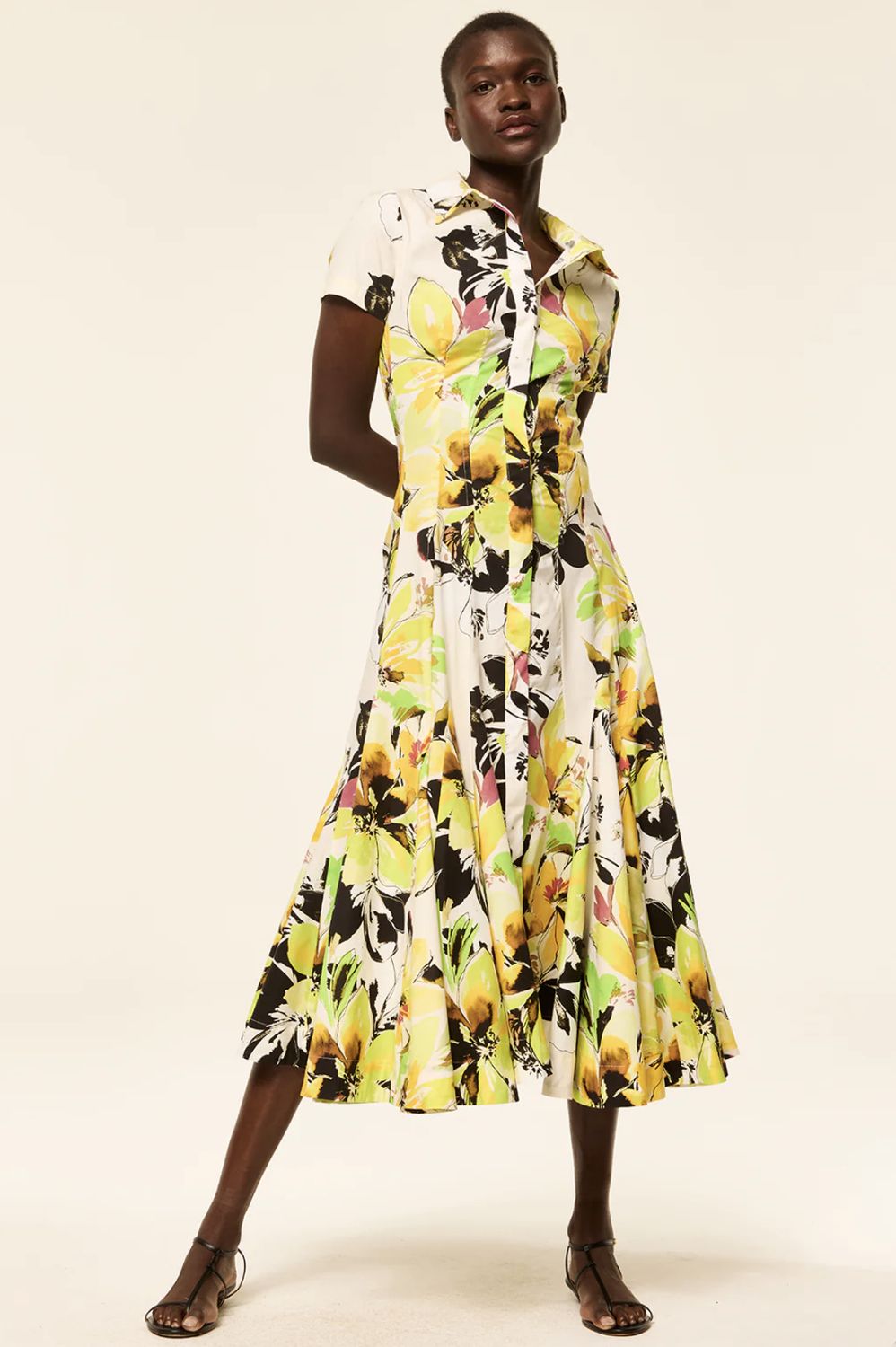 MISA Charlene Midi Dress