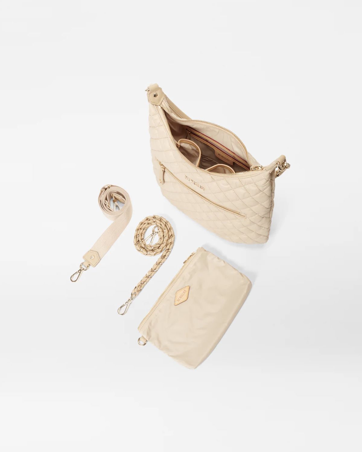 MZ Wallace Crosby Sienna Bag in Buff