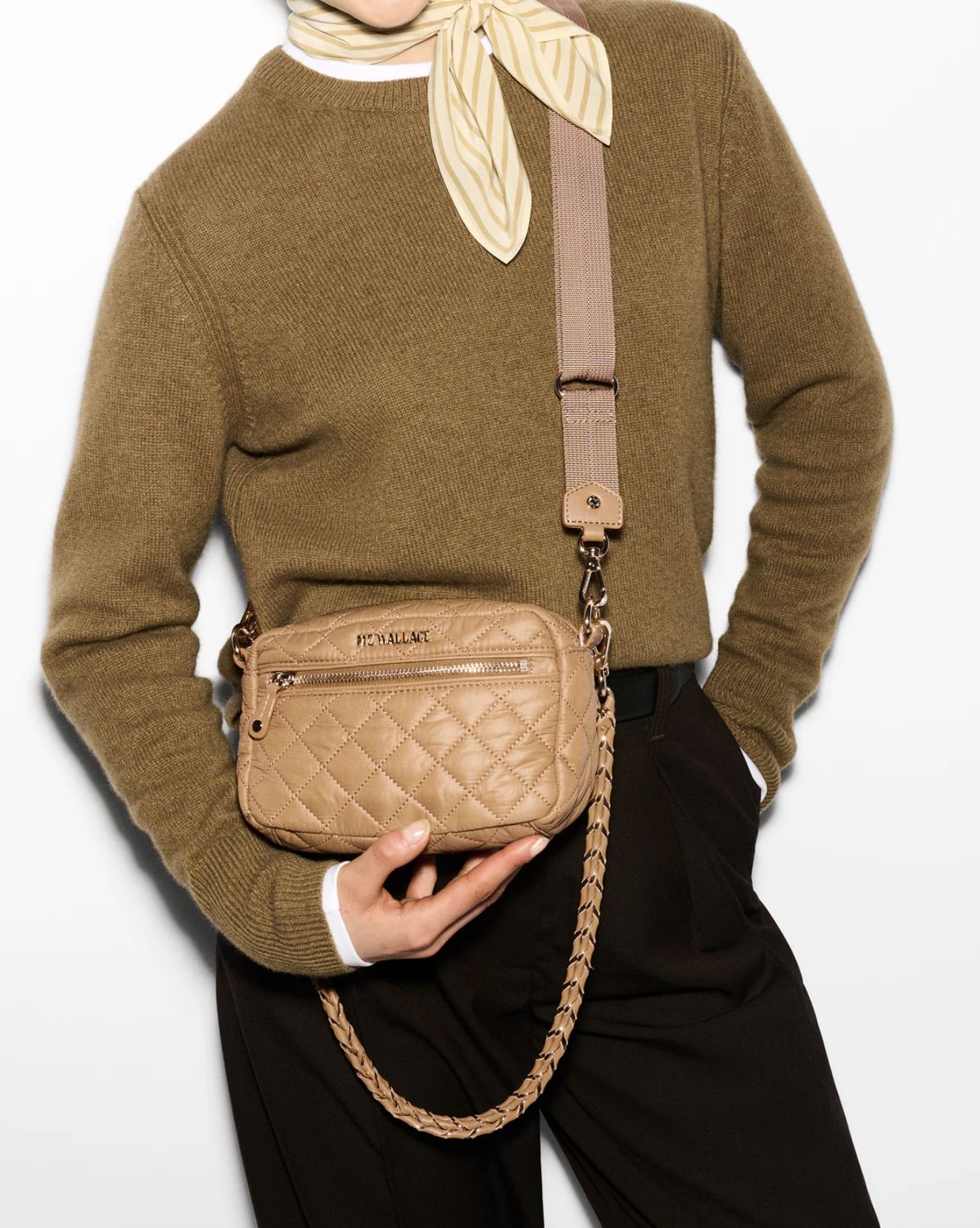 MZ Wallace Mini Crosby Caramel