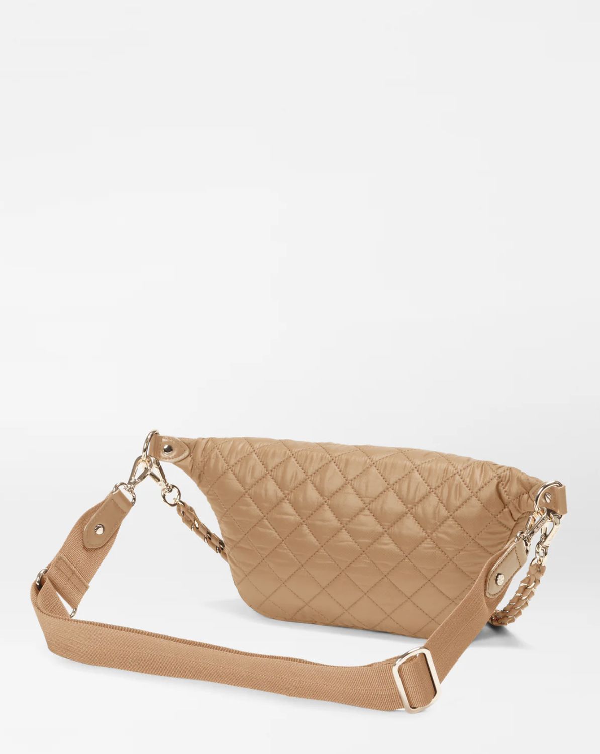 MZ Wallace Small Crosby Crossbody Sling in Caramel