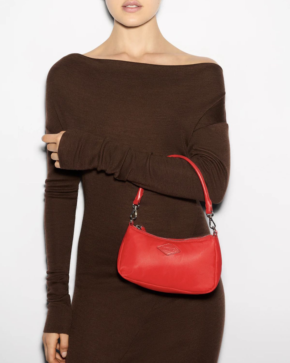 MZ Wallace Mini Chelsea Shoulder Bag Bright Cherry