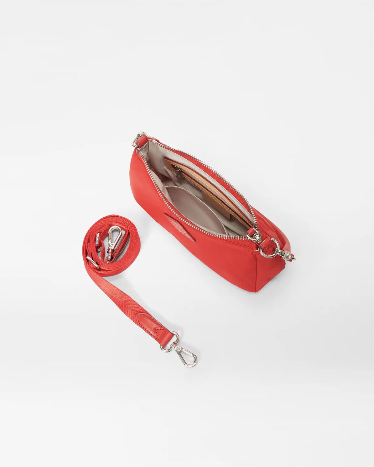 MZ Wallace Mini Chelsea Shoulder Bag Bright Cherry