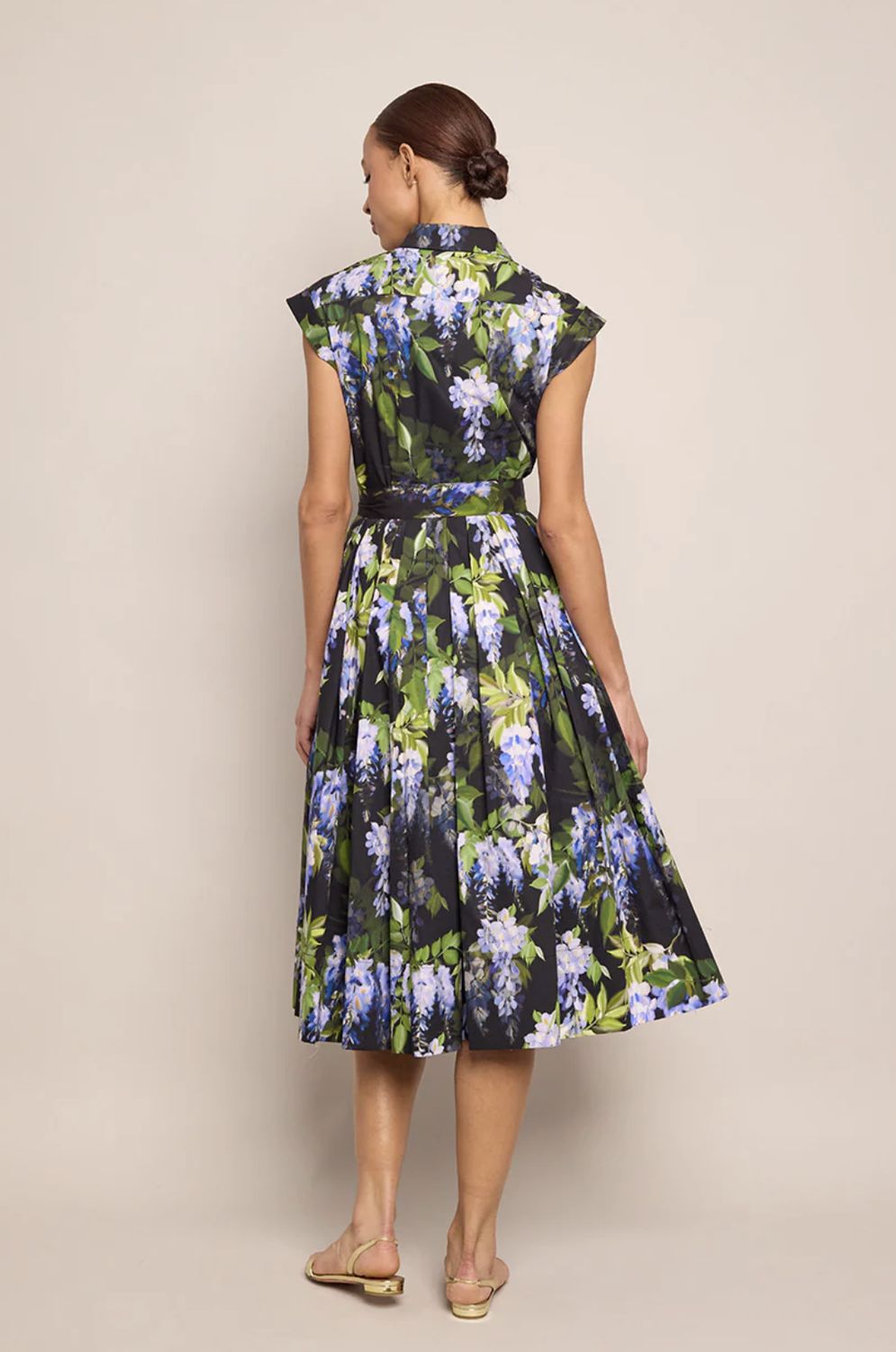 Cara Cara Octavia Dress in Wisteria Black