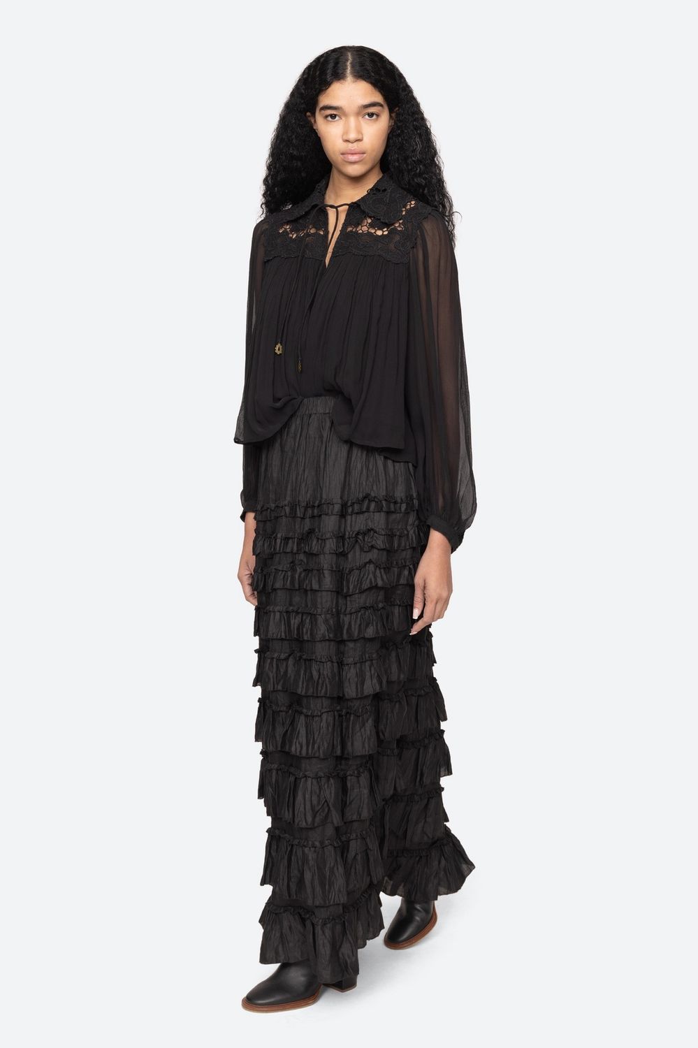 Sea-NY Daphne Lace Blouse