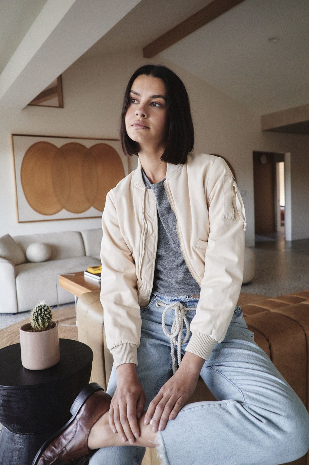 NSF Reyes Shrunken Quilted Bomber