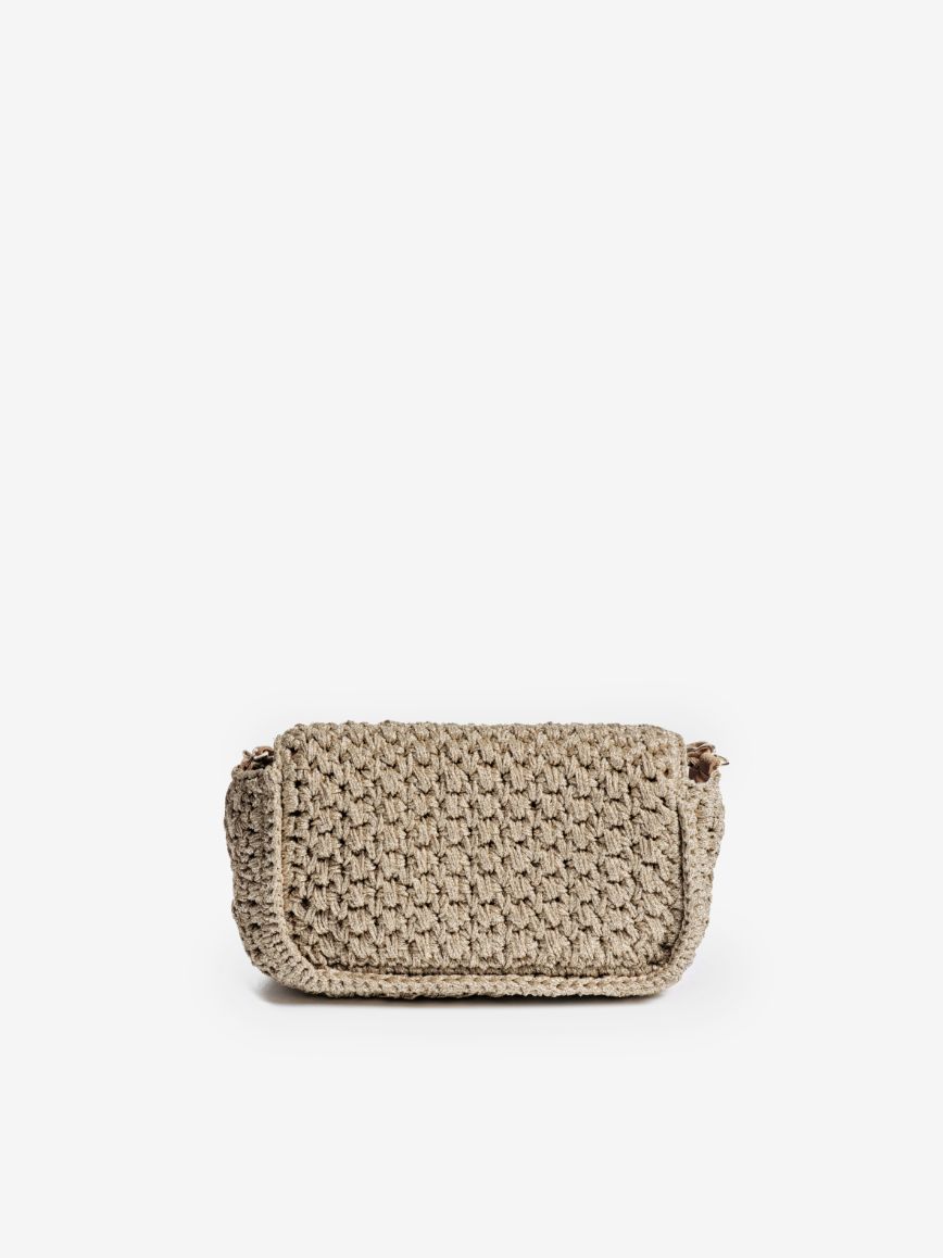 Maison Lurex Baby Fenice Crochet Handbag