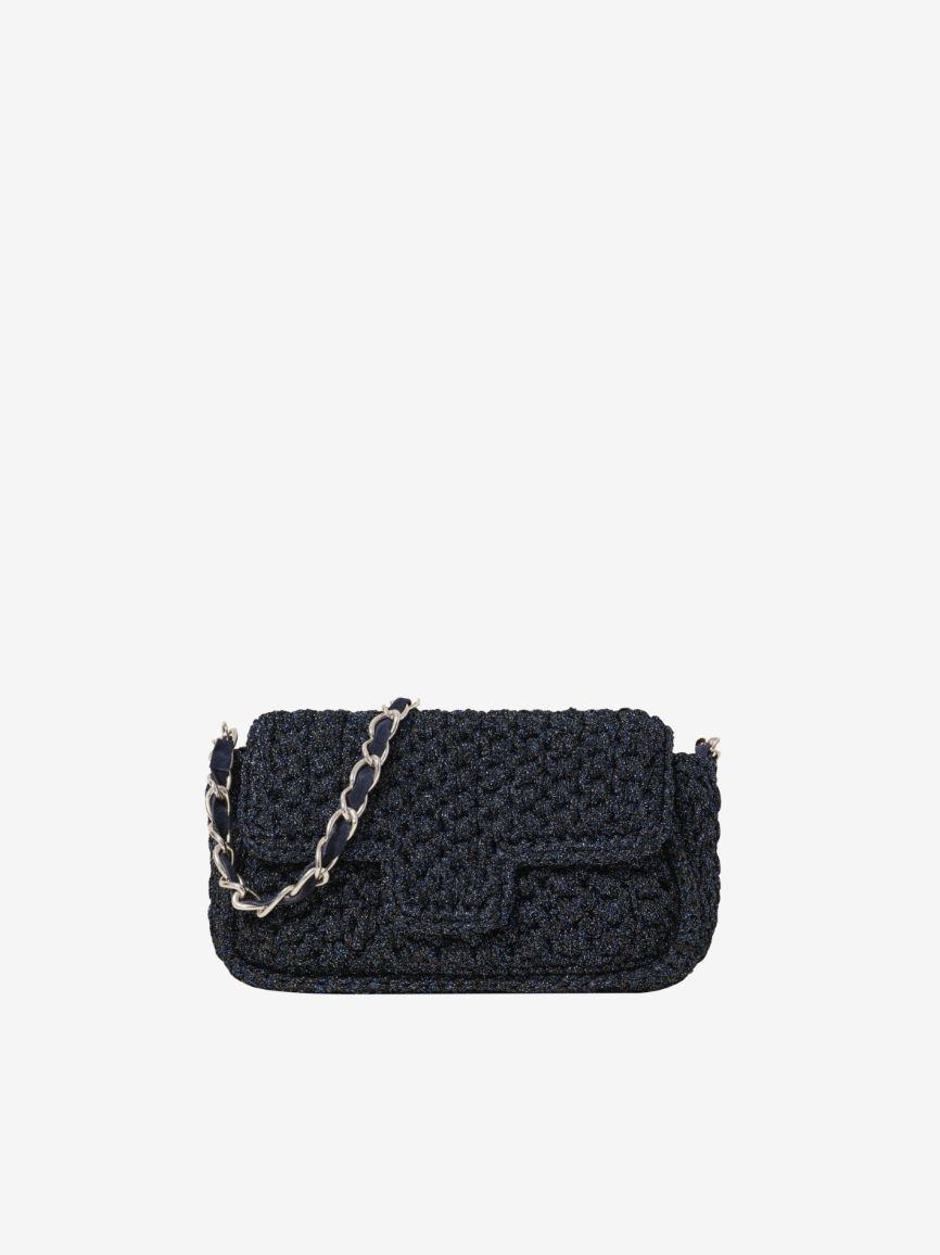 Maison Lurex Baby Fenice Crochet Handbag