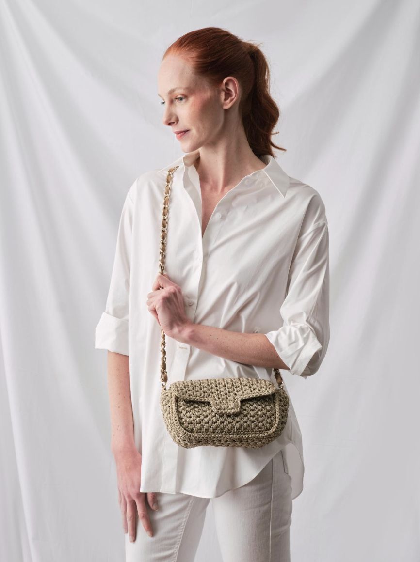 Maison Lurex Baby Fenice Crochet Handbag