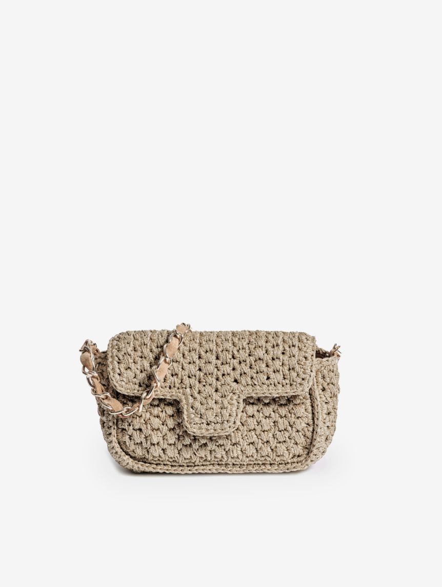 Maison Lurex Baby Fenice Crochet Handbag