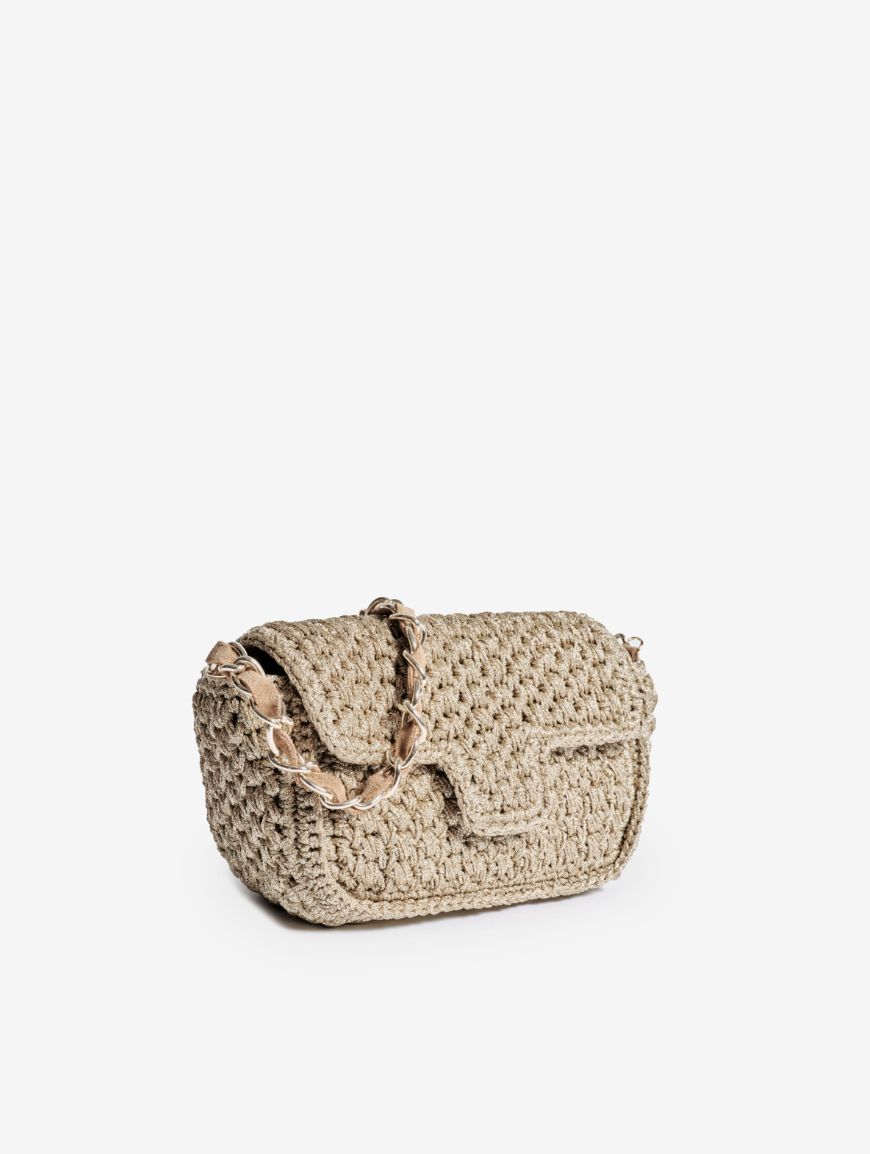 Maison Lurex Baby Fenice Crochet Handbag