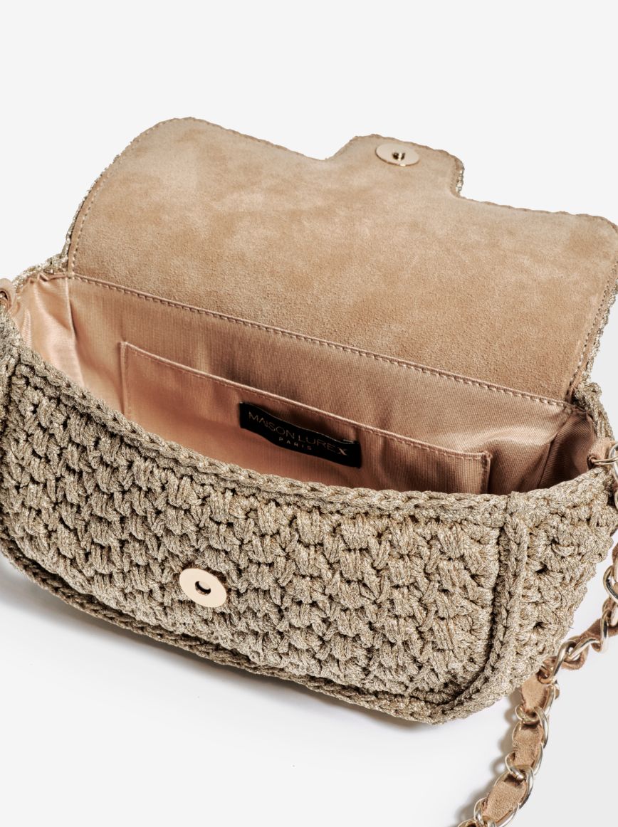 Maison Lurex Baby Fenice Crochet Handbag