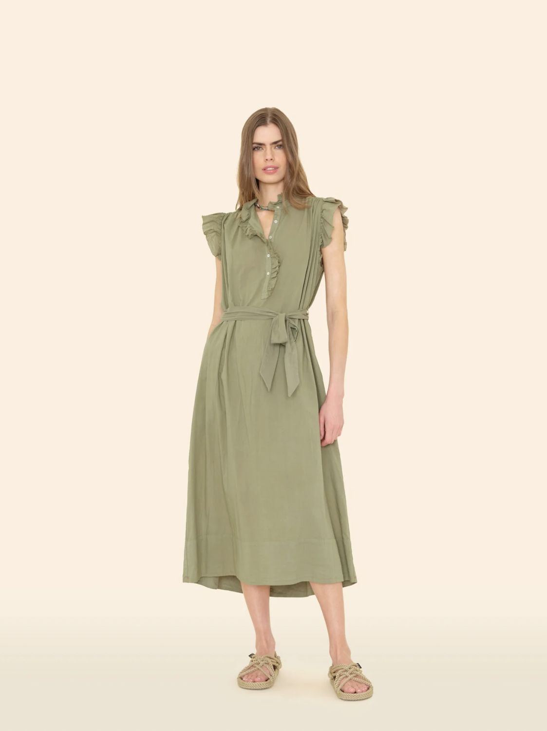 Xirena April Ruffle Midi Dress
