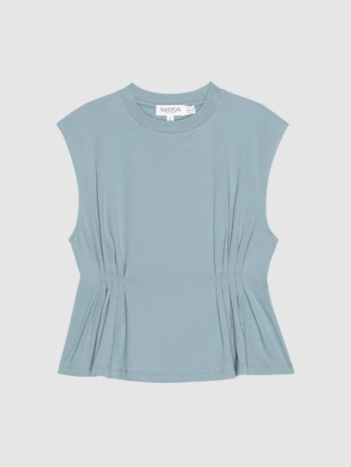 Nation Meg Sleeveless Pleated Tank