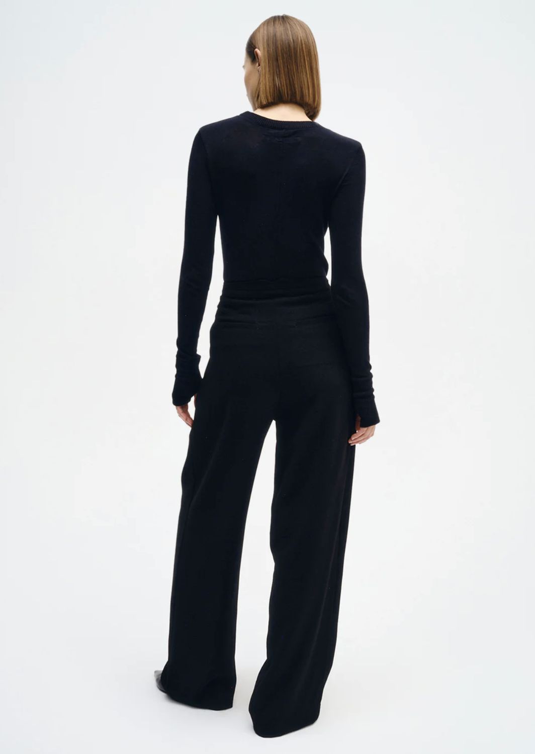 Enza Costa Easy Cuffed Cashmere Crew