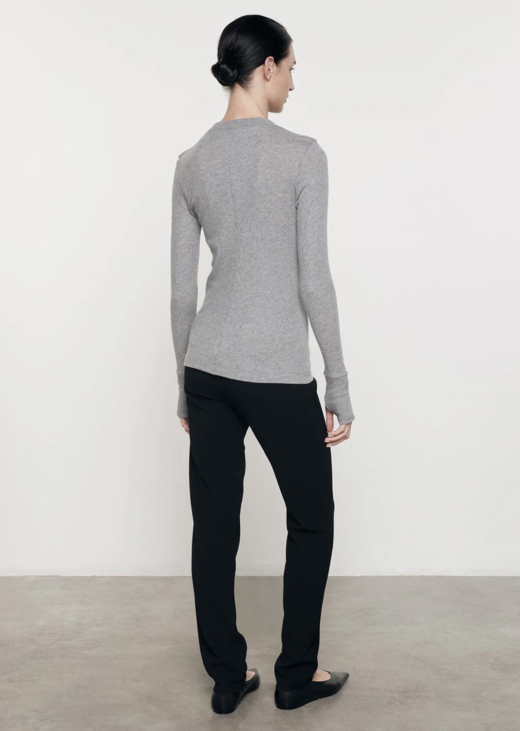 Enza Costa Easy Cuffed Cashmere Crew