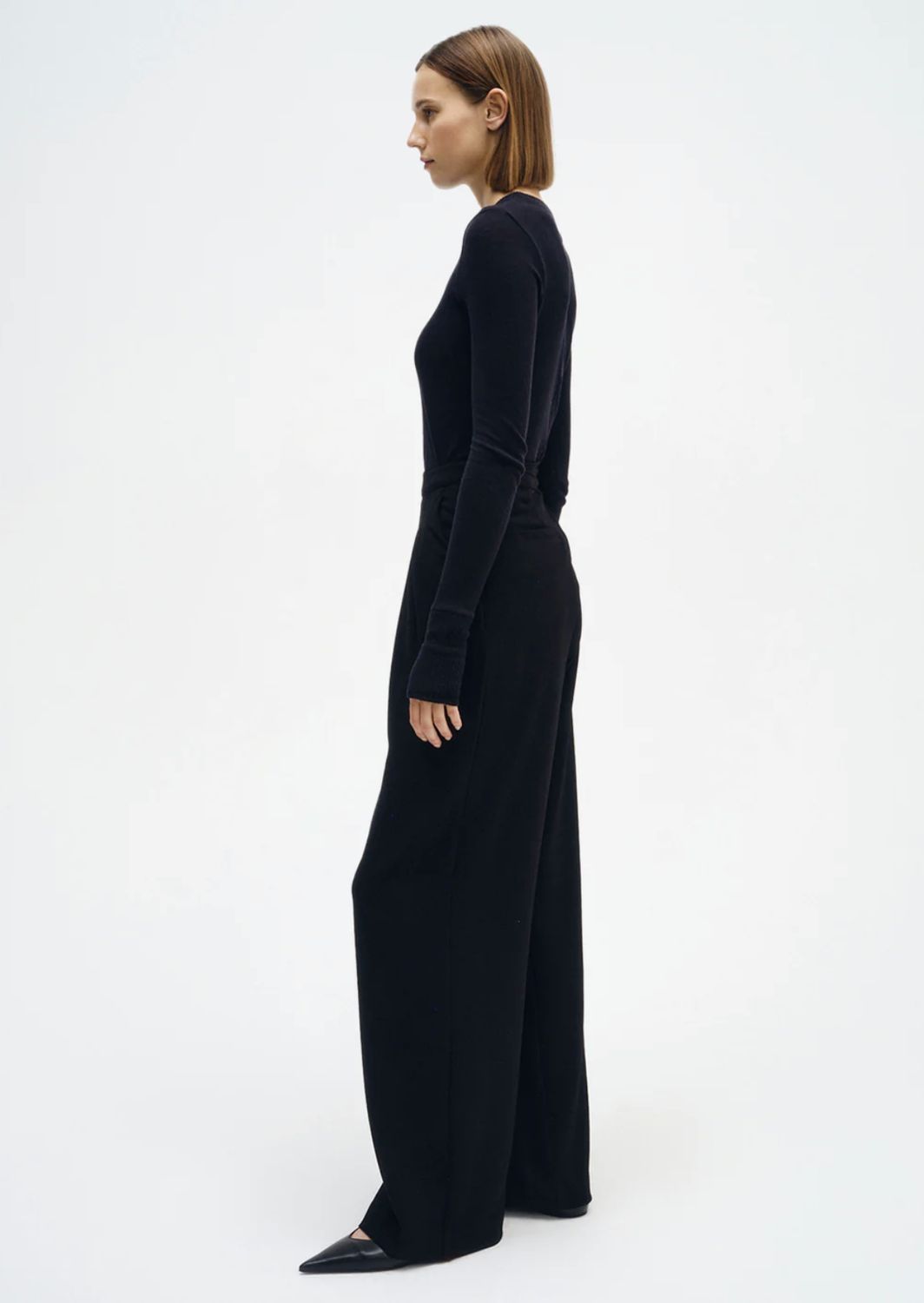 Enza Costa Easy Cuffed Cashmere Crew