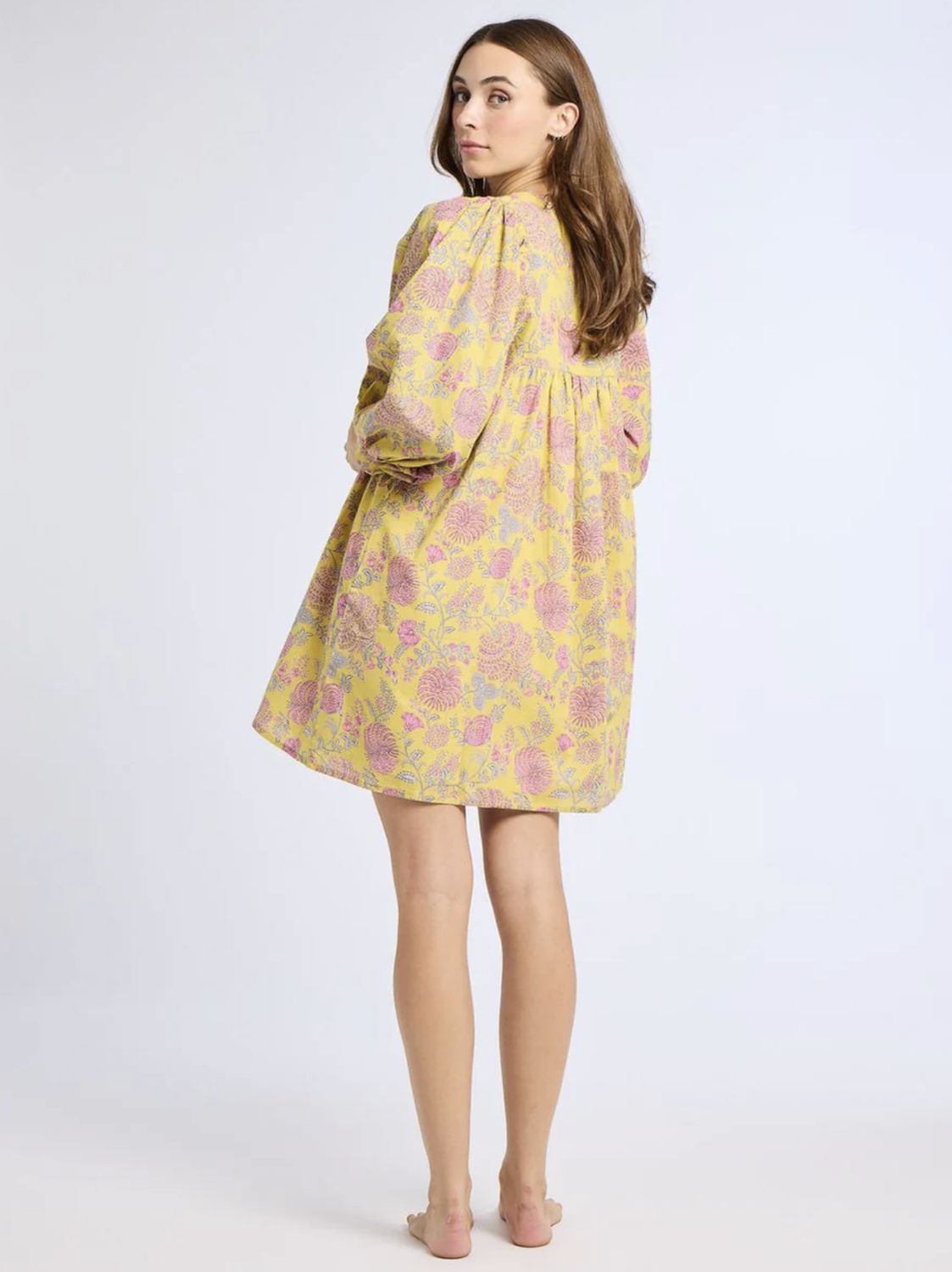Mille Daisy Dress in Citron Floral