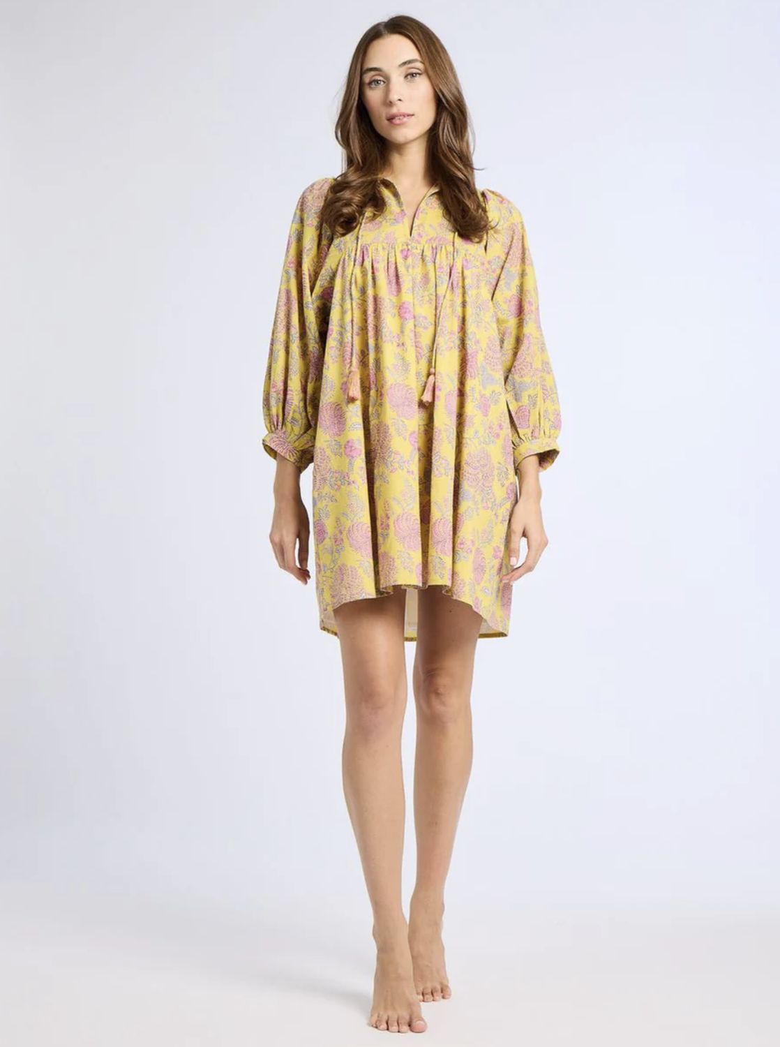 Mille Daisy Dress in Citron Floral