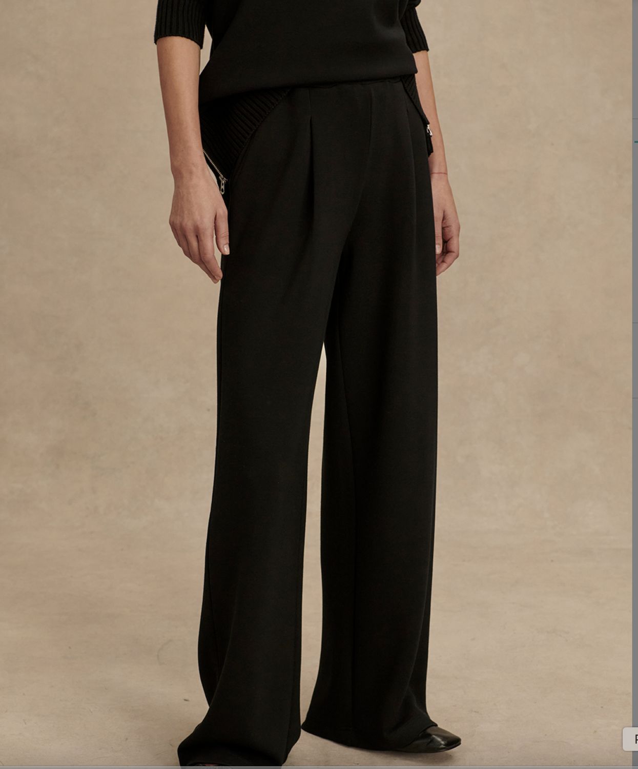 Varley Extra Wide Leg Pant  - 29.5", Color: BLACK, Size: XXS