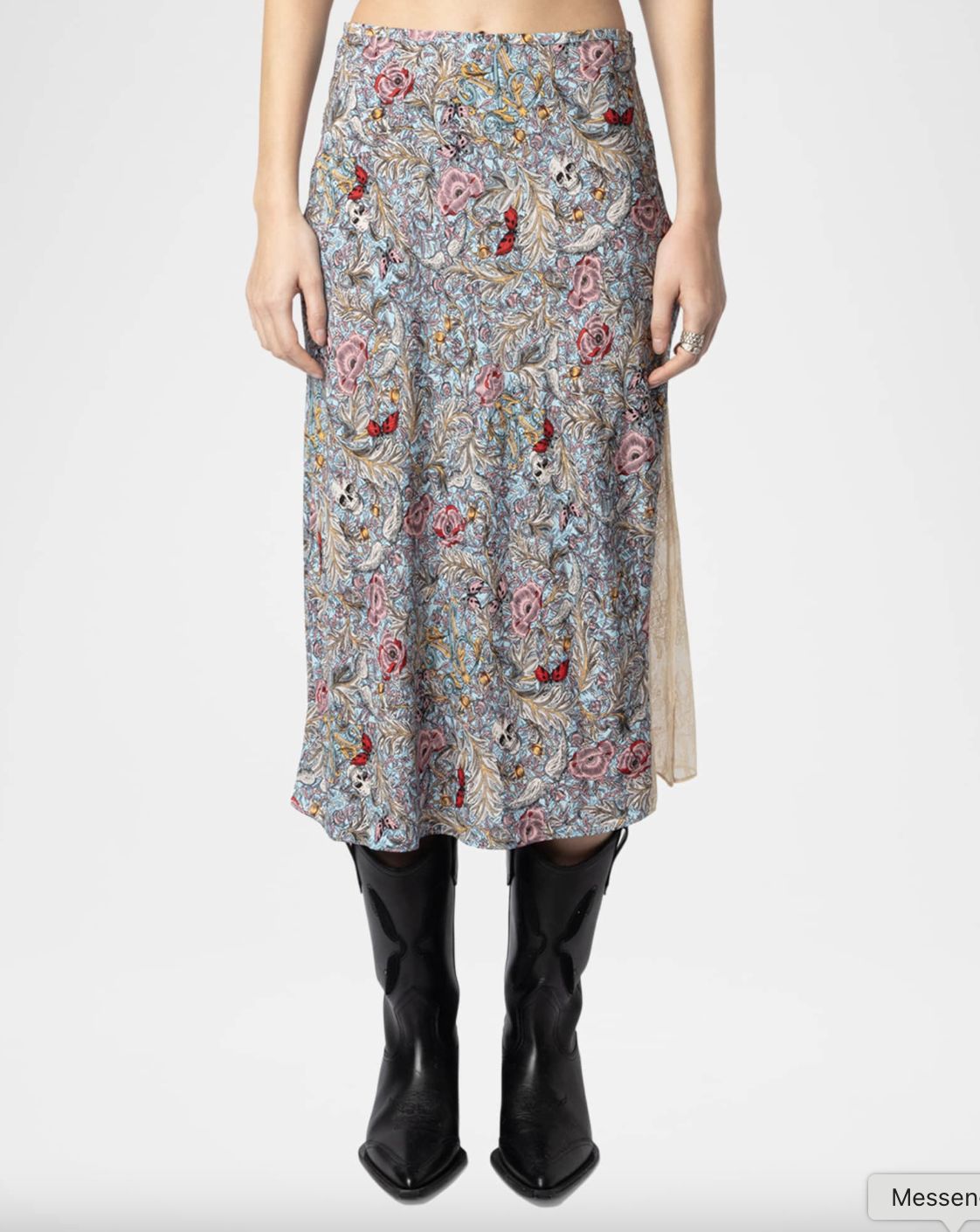 Zadig &amp; Voltaire Jayla Skirt in Soft British Flowers