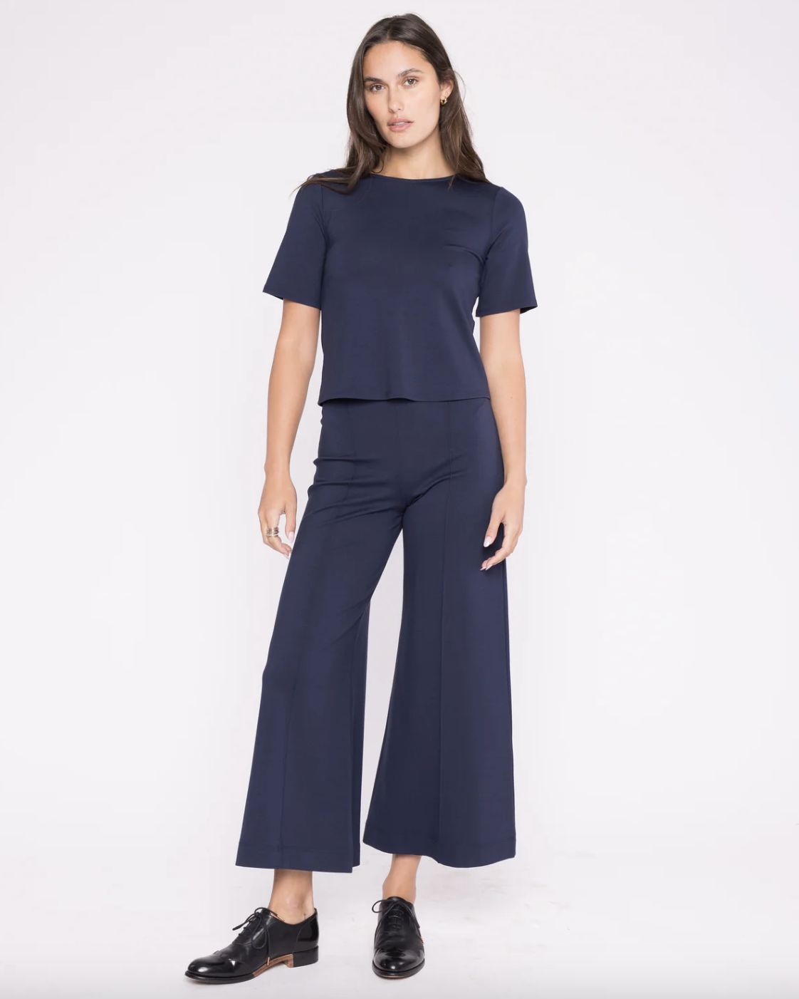 Ripley Rader Ponte Knit Wide Leg Crop Pant