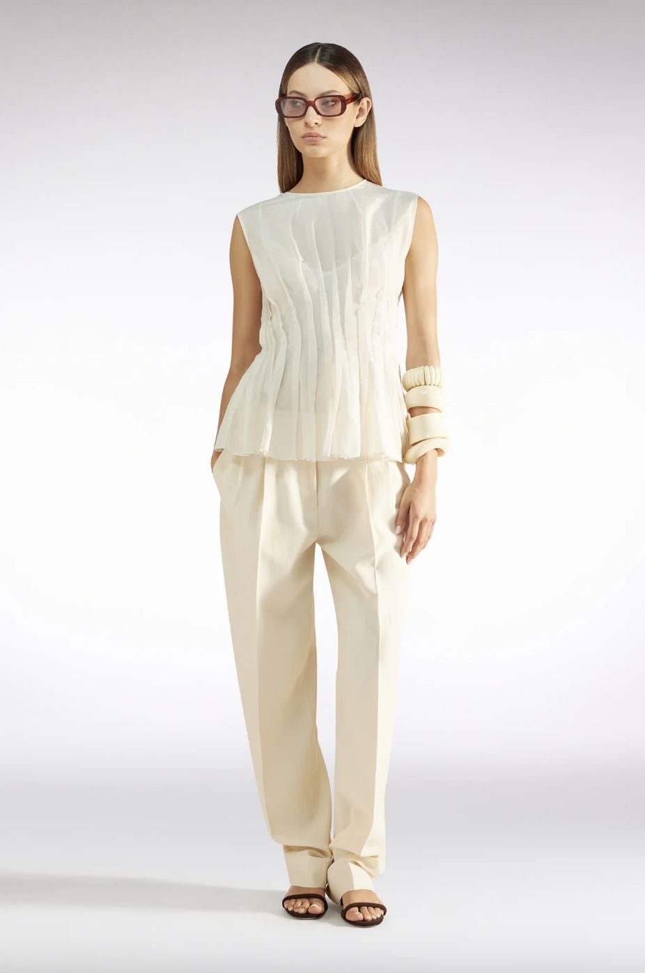 Liviana Conti Ivonne Top, Color: Betulla, Size: 38