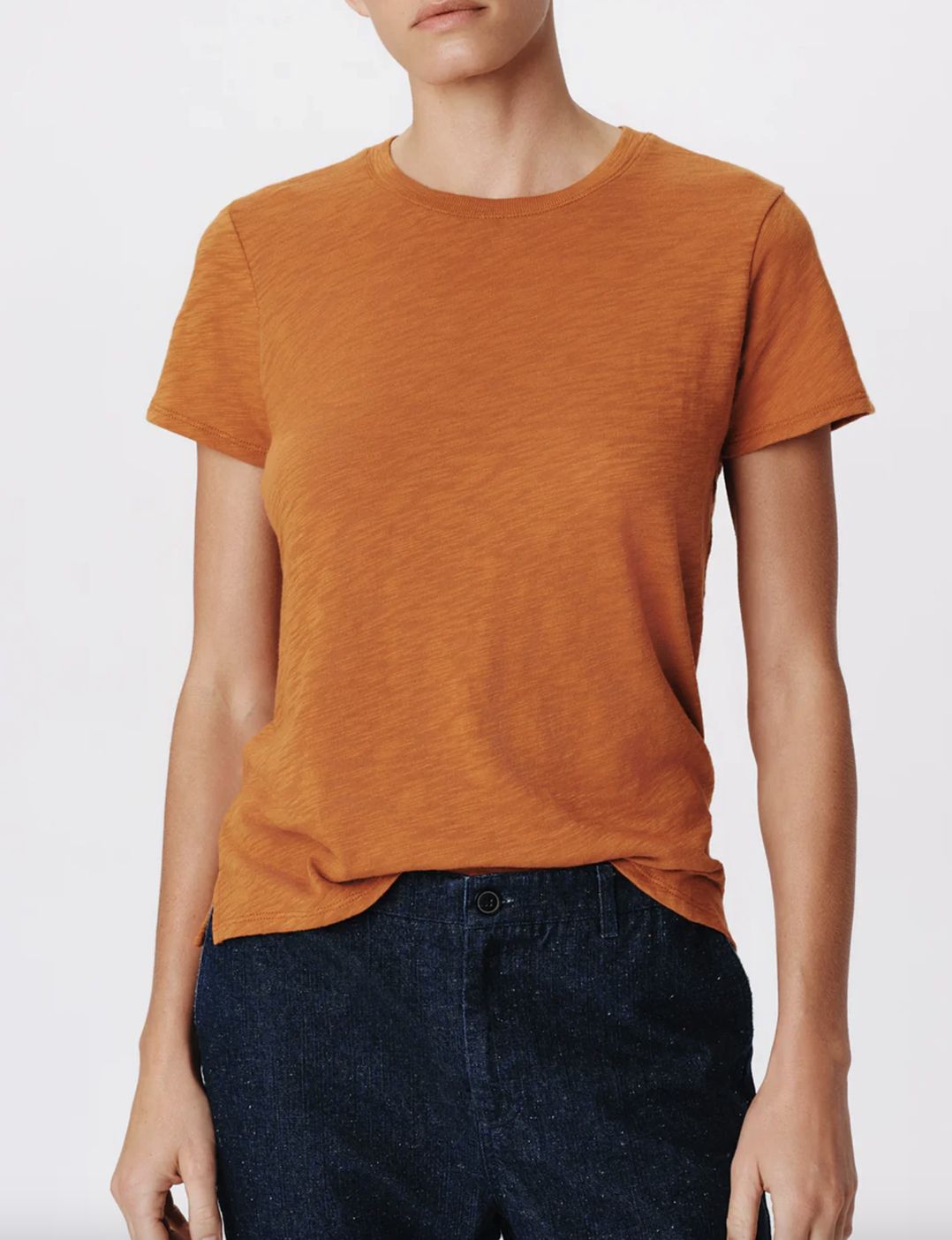 ATM Slub Schoolboy Crew Neck Tee