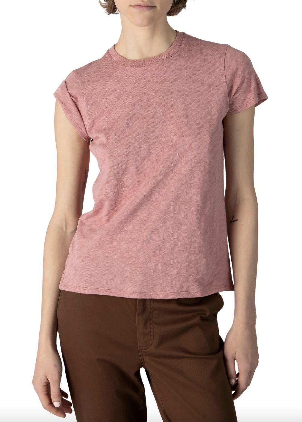 ATM Slub Schoolboy Crew Neck Tee
