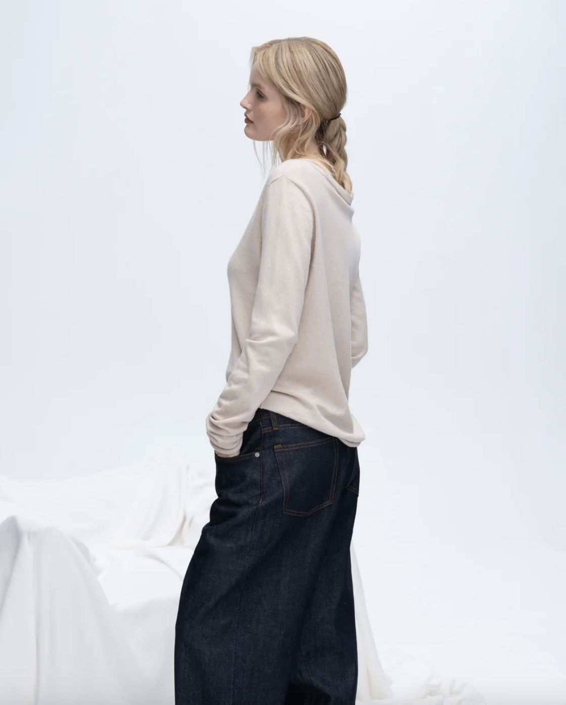 ATM Cotton Cashmere V-Neck Sweater