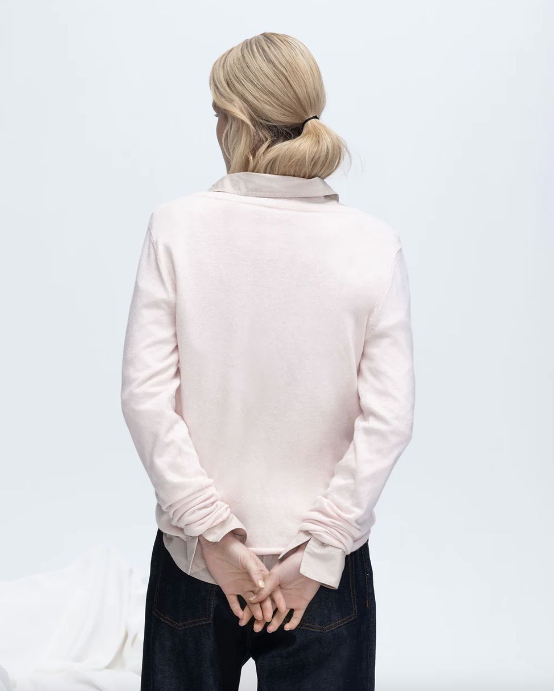 ATM Cotton Cashmere V-Neck Sweater