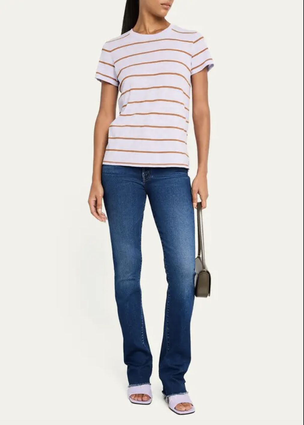 ATM Stripe Schoolboy Short Sleeve Tee