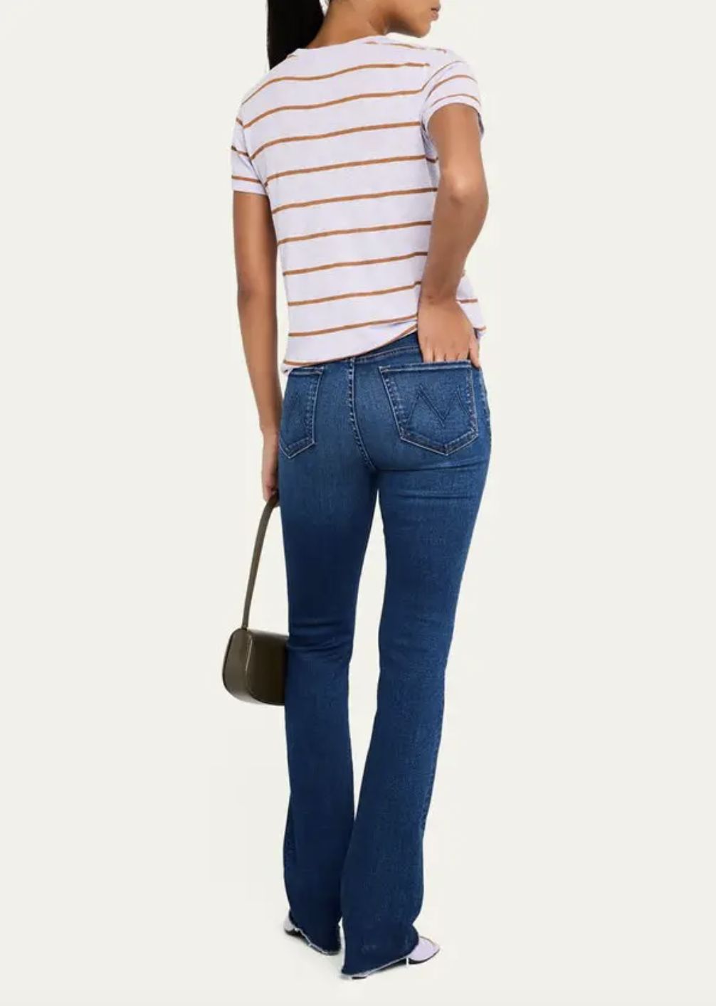 ATM Stripe Schoolboy Short Sleeve Tee