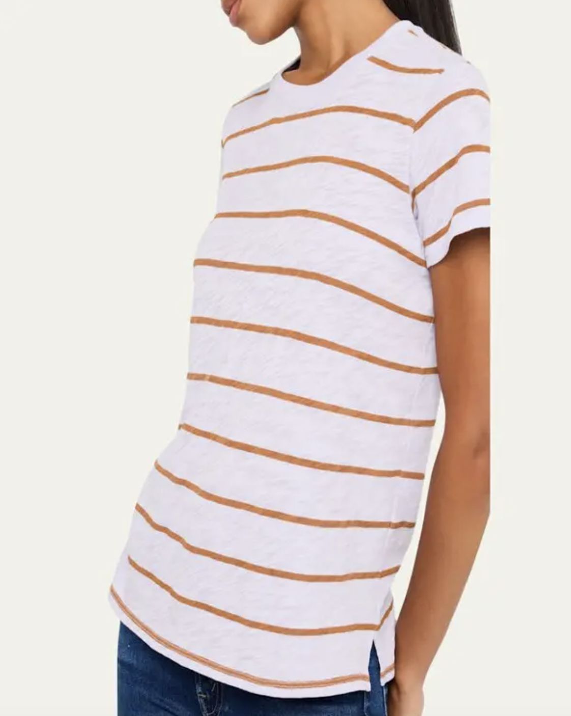 ATM Stripe Schoolboy Short Sleeve Tee