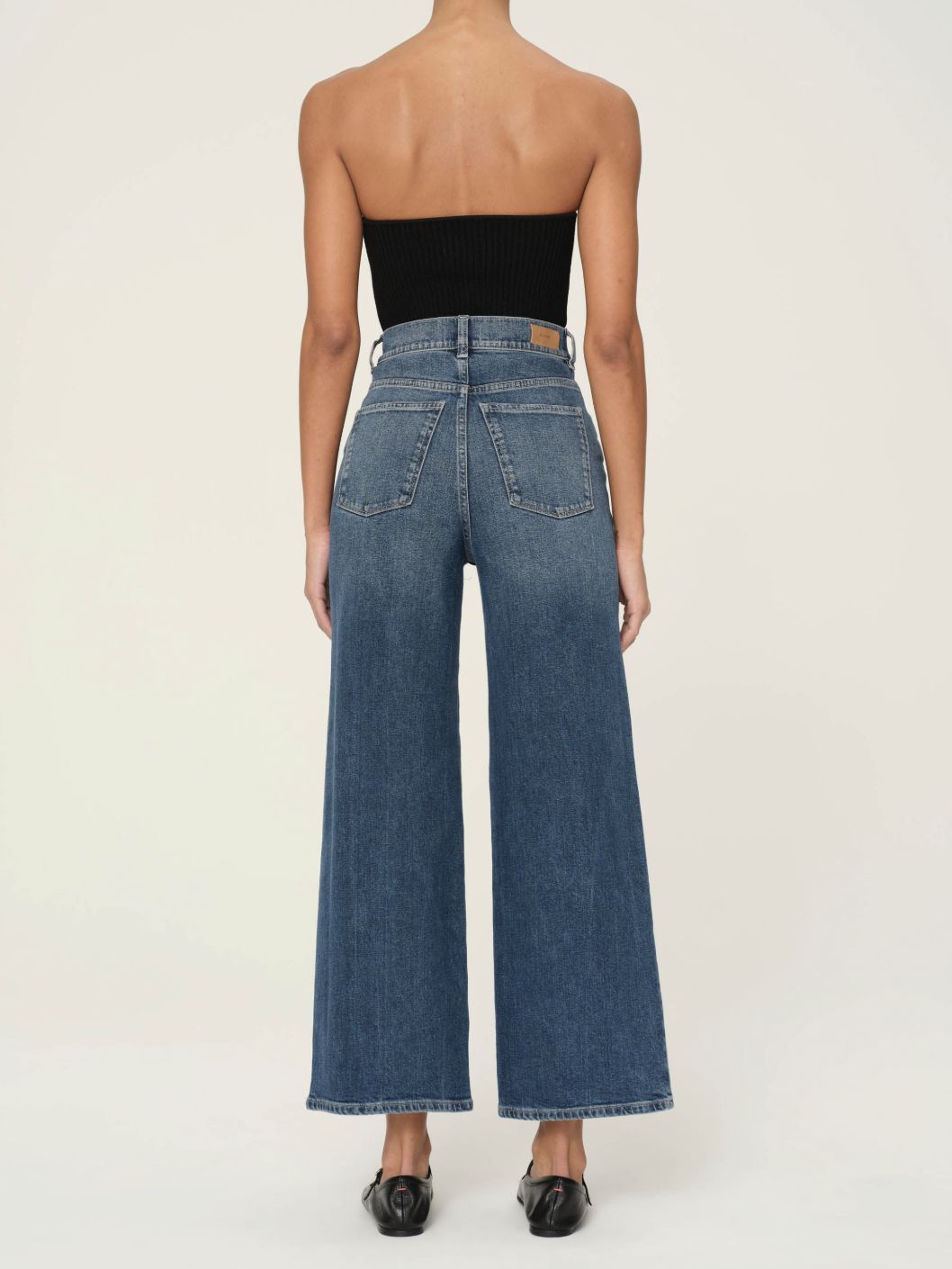 DL1961 Hepburn Wide Leg  High Rise Jean in Seagate
