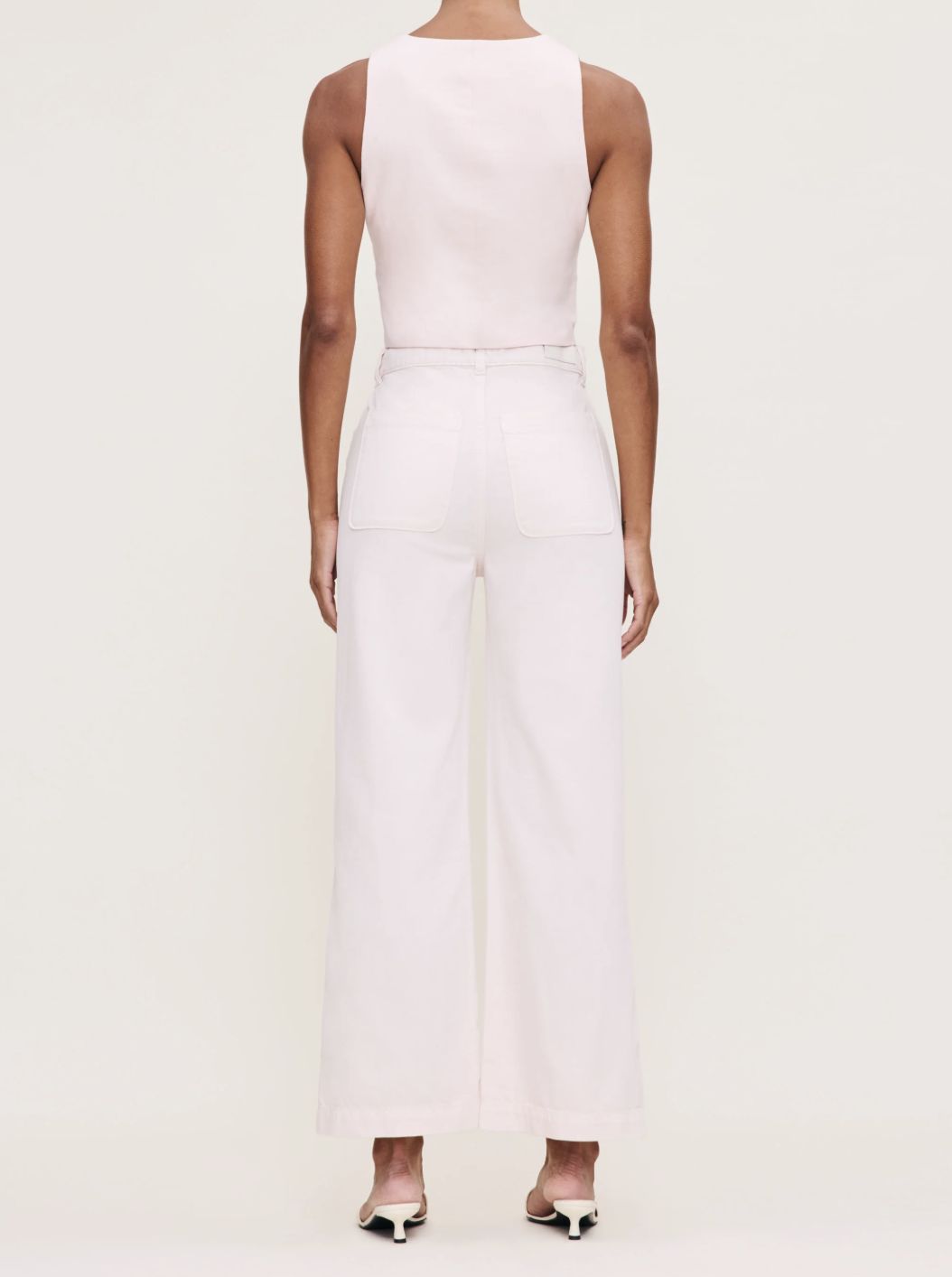 DL1961 Hepburn Wide High Ankle Jean in Primrose