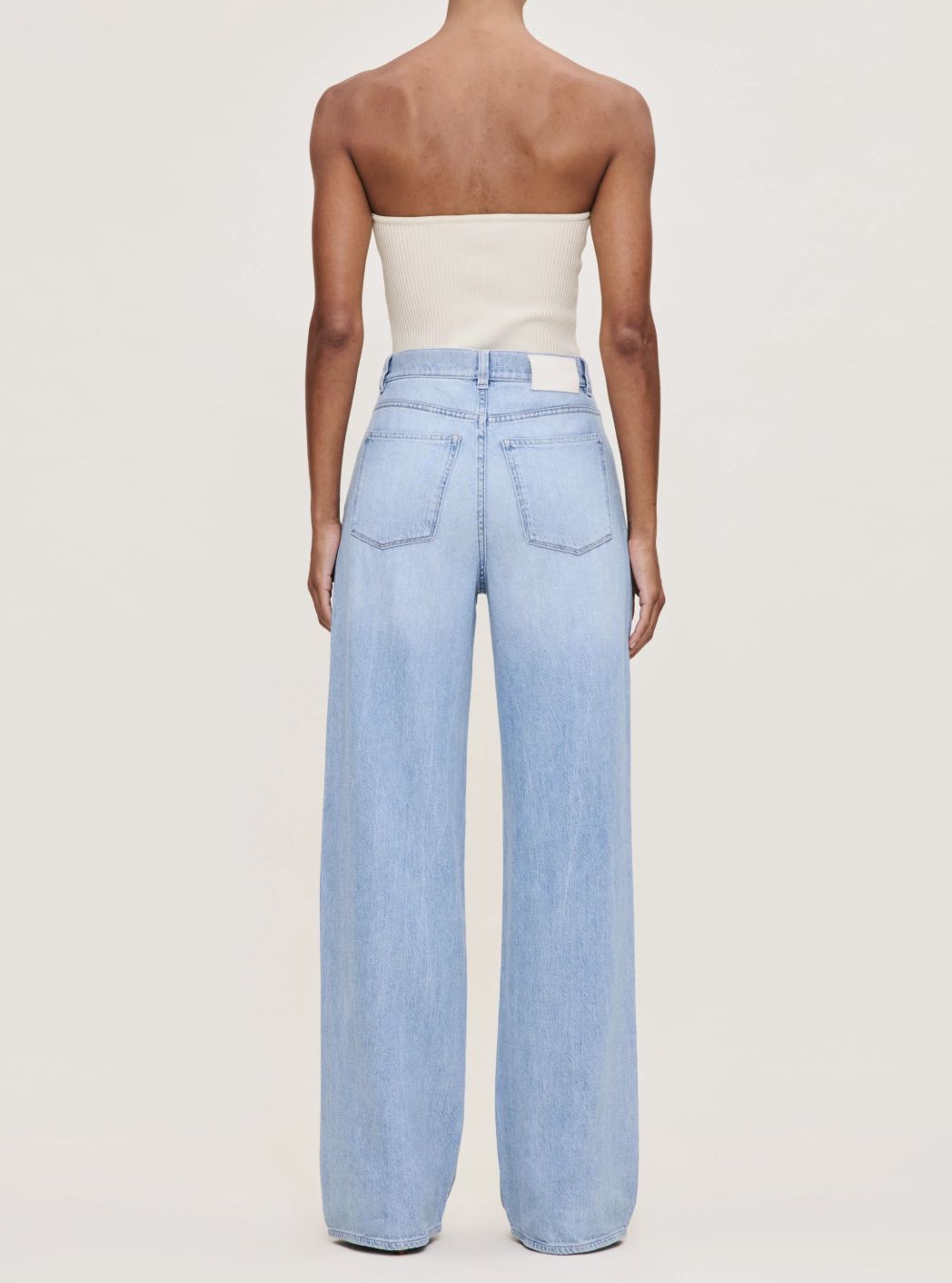 DL1961 Isabel Wide Leg Mid Rise Jean in Beachfront