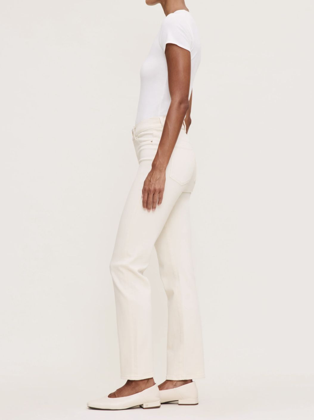 DL1961 Halle 29&quot; Straight Jean in Ecru