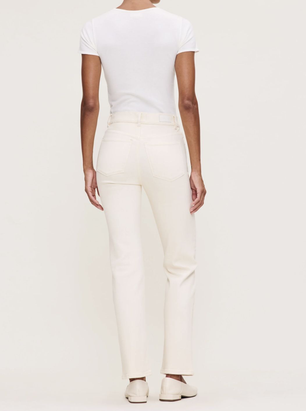 DL1961 Halle 29&quot; Straight Jean in Ecru