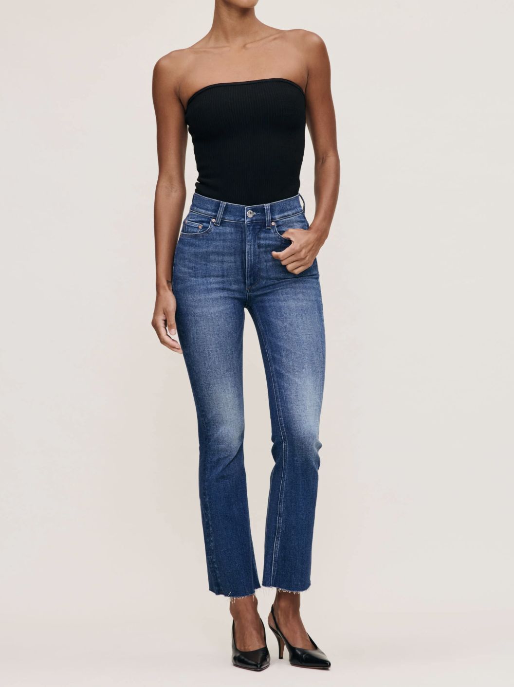 DL1961 Bridget High Rise, Boot Cut, Crop Jean in Hulton
