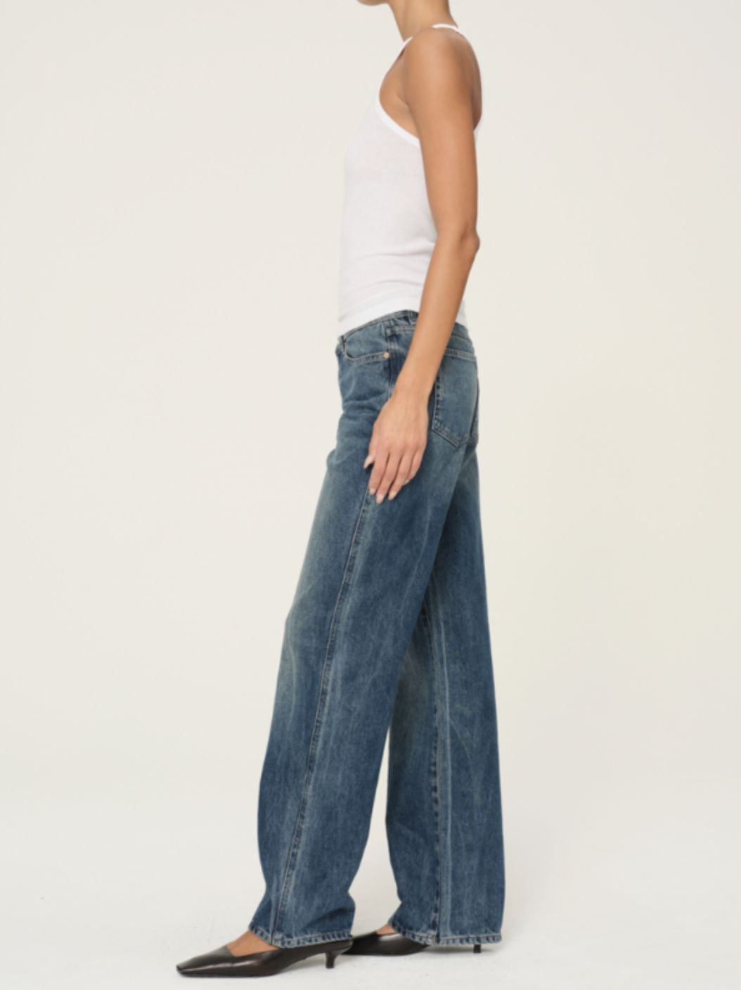 DL1961 Drue 32&quot; Straight Low Rise Jean in Seagate