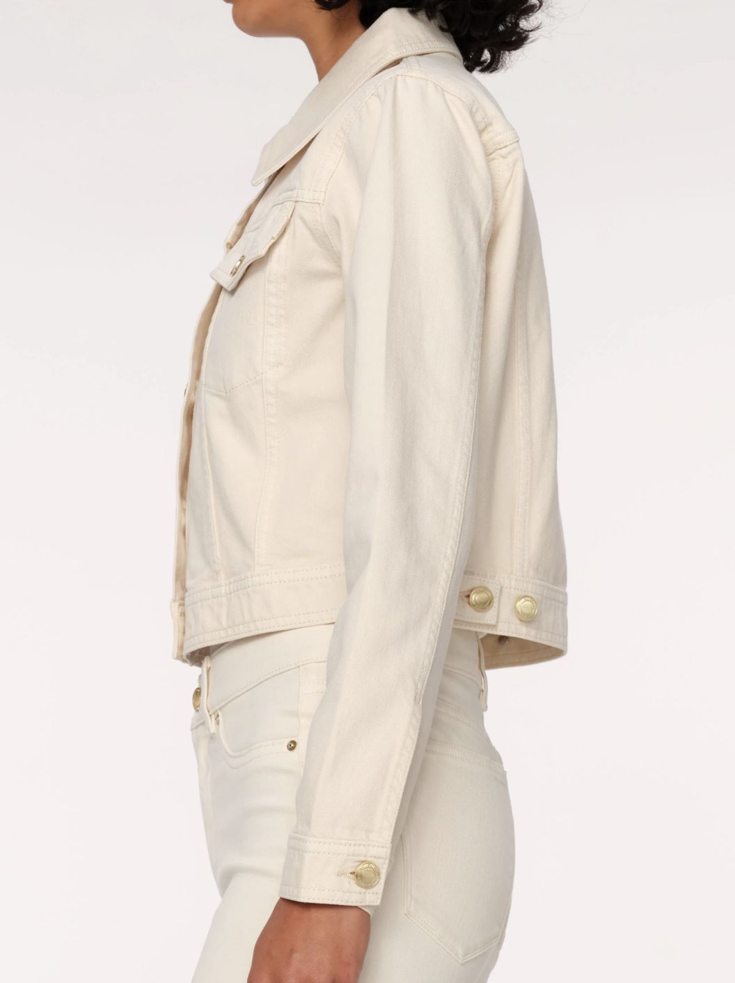 DL1961 Vika Denim Jacket in Ecru